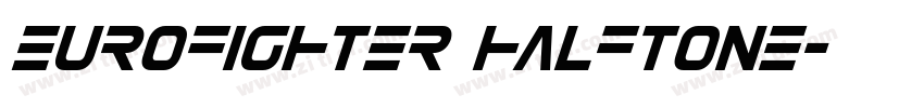 eurofighter halftone字体转换